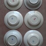 Set of 6 old plates