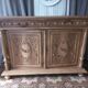 Buffet bas ancien noyer sablé