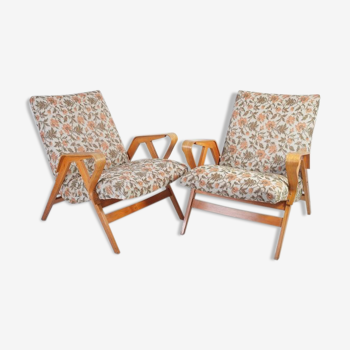 Set de 2 fauteuils par František Jirák pour Tatra, 1960s