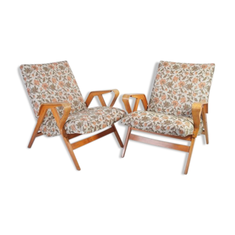 Set de 2 fauteuils par František Jirák pour Tatra, 1960s