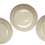 3 plates made of 18th century earthenware
