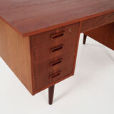 Teak desk 1970s scandinavian design