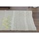 1970s Vintage Turkish Oushak Handmade Wool Cotton Gray Runner Rug 90x341