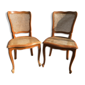 Chaises style Louis XV anciennes bois & cannage