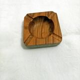 Old olive wood ashtray