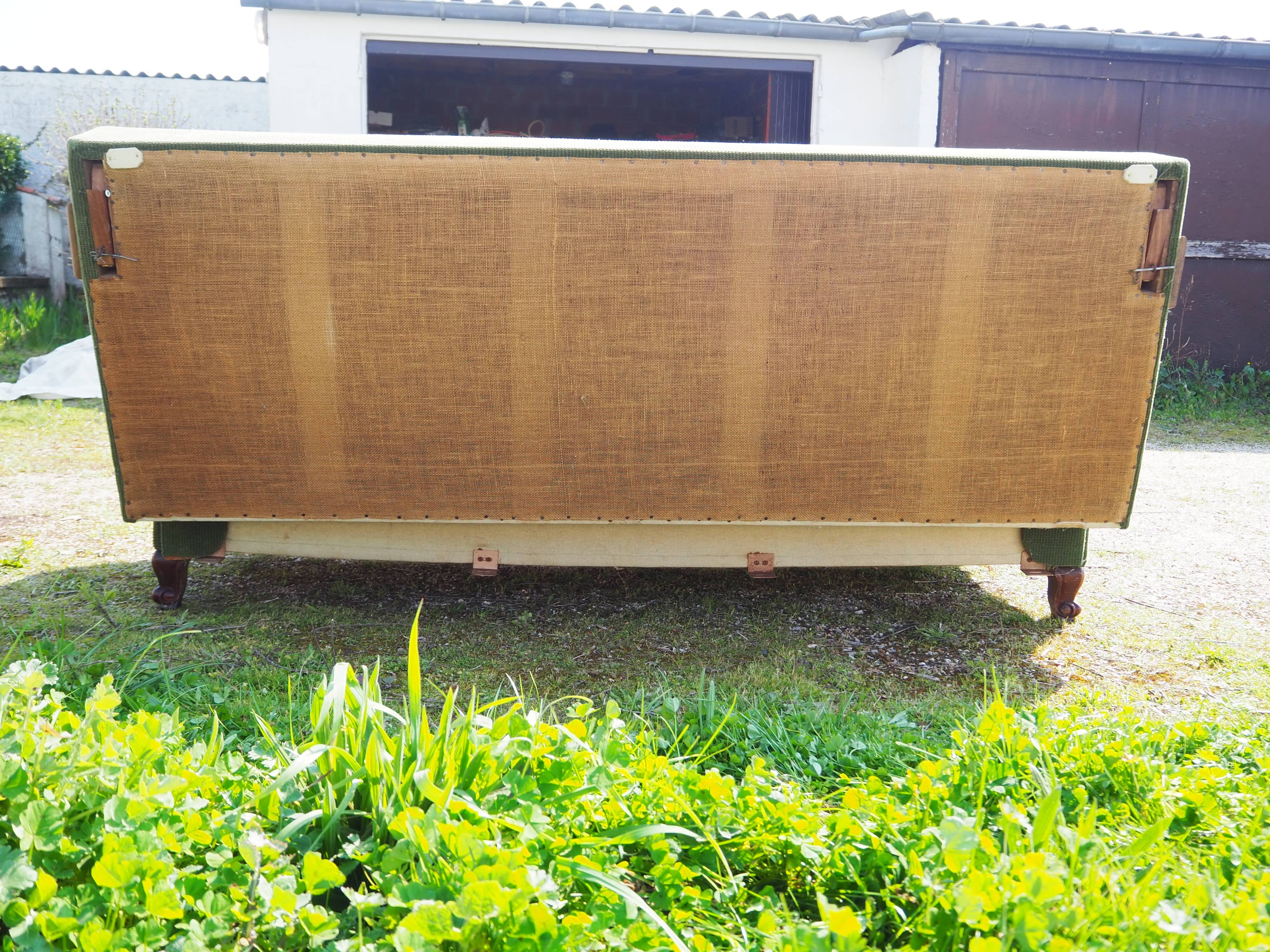 Louis XIII Style Convertible Sofa Sheep Bones