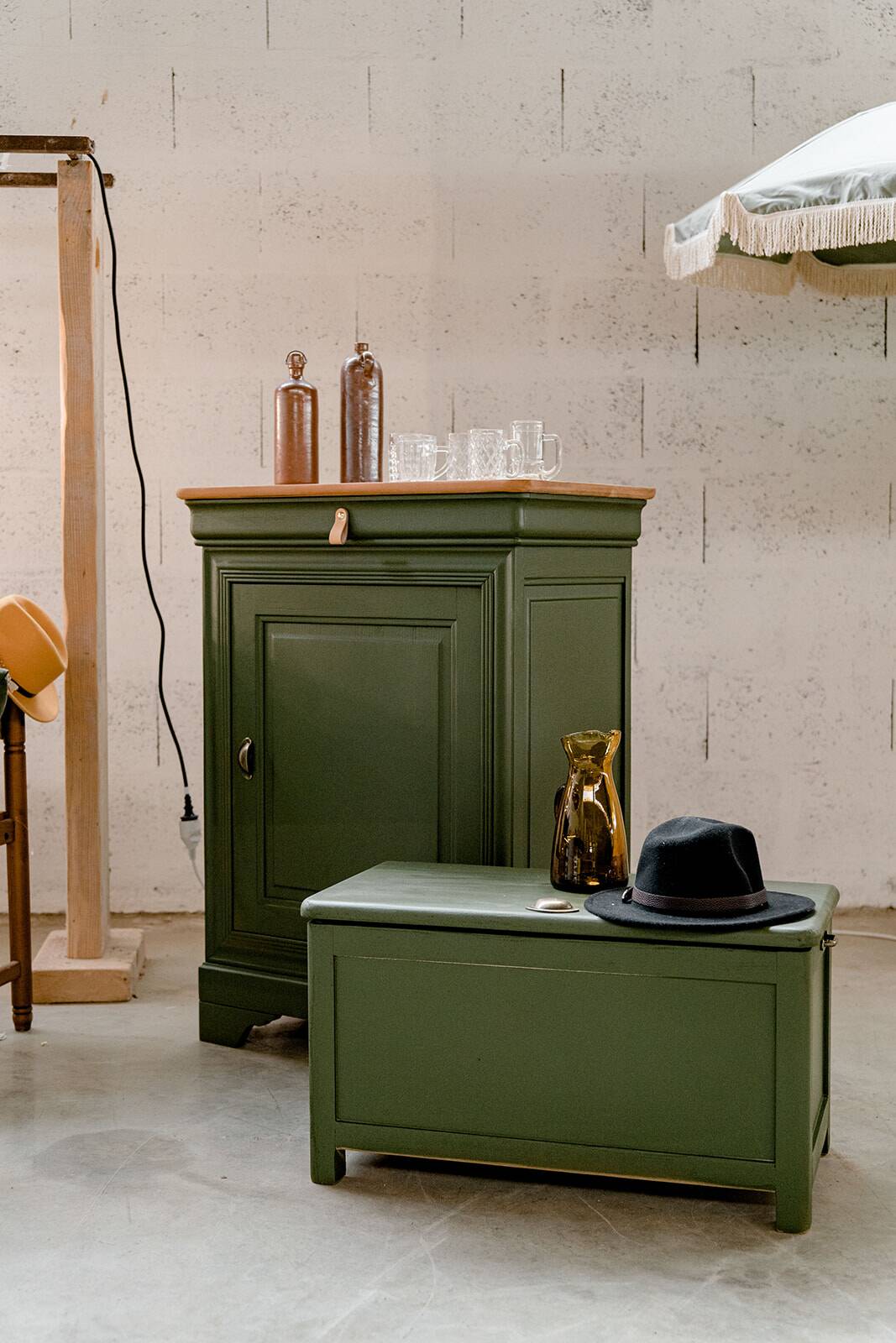 Old wooden jam maker