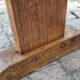 Brutalist farmhouse bench in solid oak 220 cm