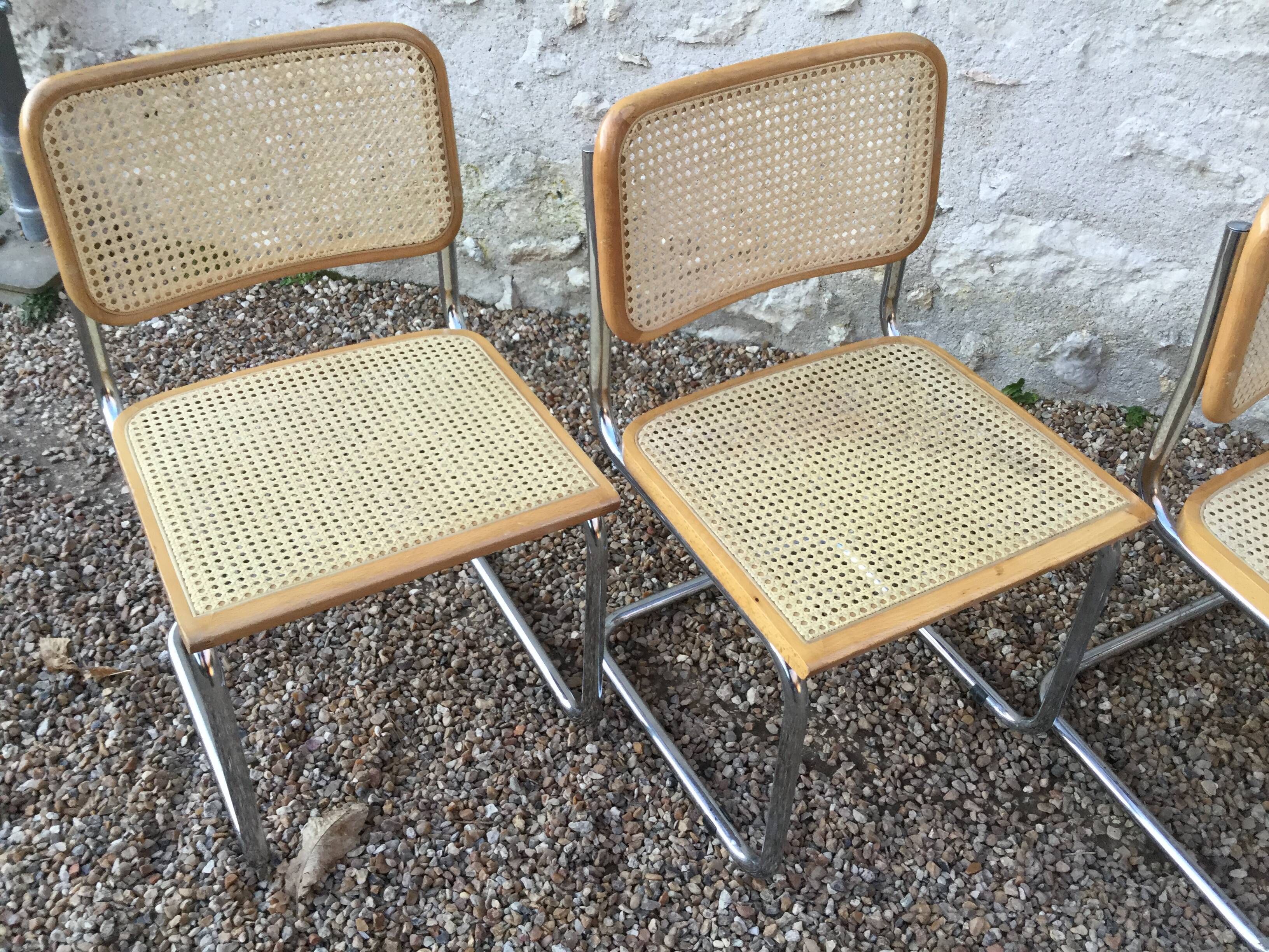 Set of four chairs Breuer B32