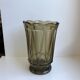 Vase en verre fumé années 60-70