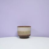 Brown & beige West Germany flower pot