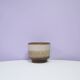 Brown & beige West Germany flower pot