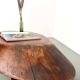 Organic Coffee Table "Slab" in Solid Exotic Wood
