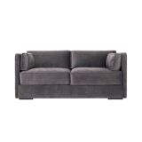 Canapé haga gris velour, design scandinave