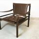 Model Sirocco leather safari chair by Arne Norell, 1960s