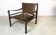 Model Sirocco leather safari chair by Arne Norell, 1960s