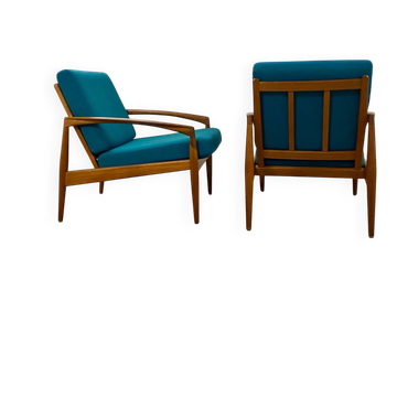 2x Scandinavian Design Easy Chair „Paper Knife“ by Kai Kristiansen