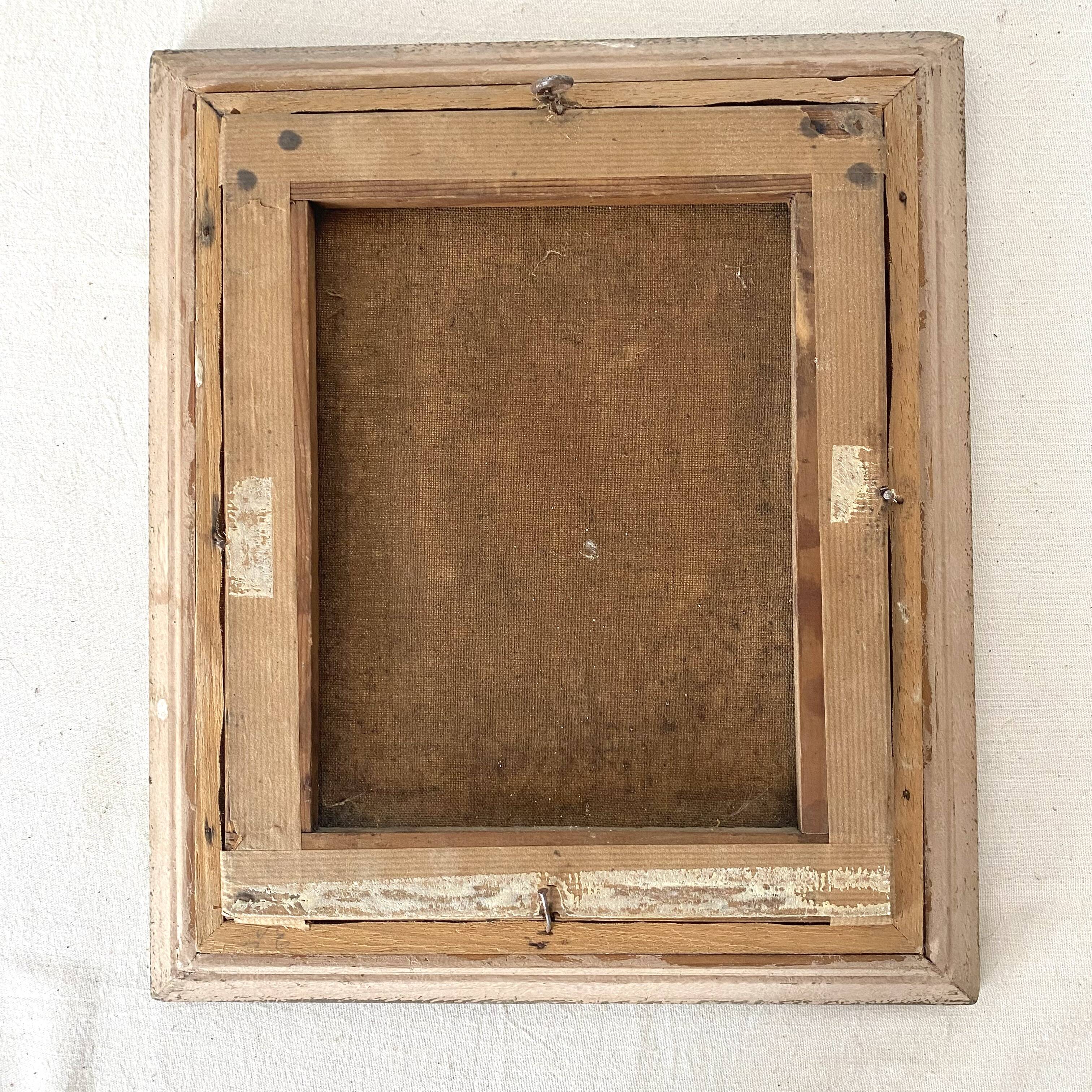 Flower painting, oil on canvas framed