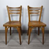 Pair of Baumann bistro chairs