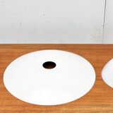 Lampe suspendue en métal et verre modèle danois milieu du siècle Ph 4 1/2 - 4 par Poul Henningsen pour Louis Poulsen, années 1980