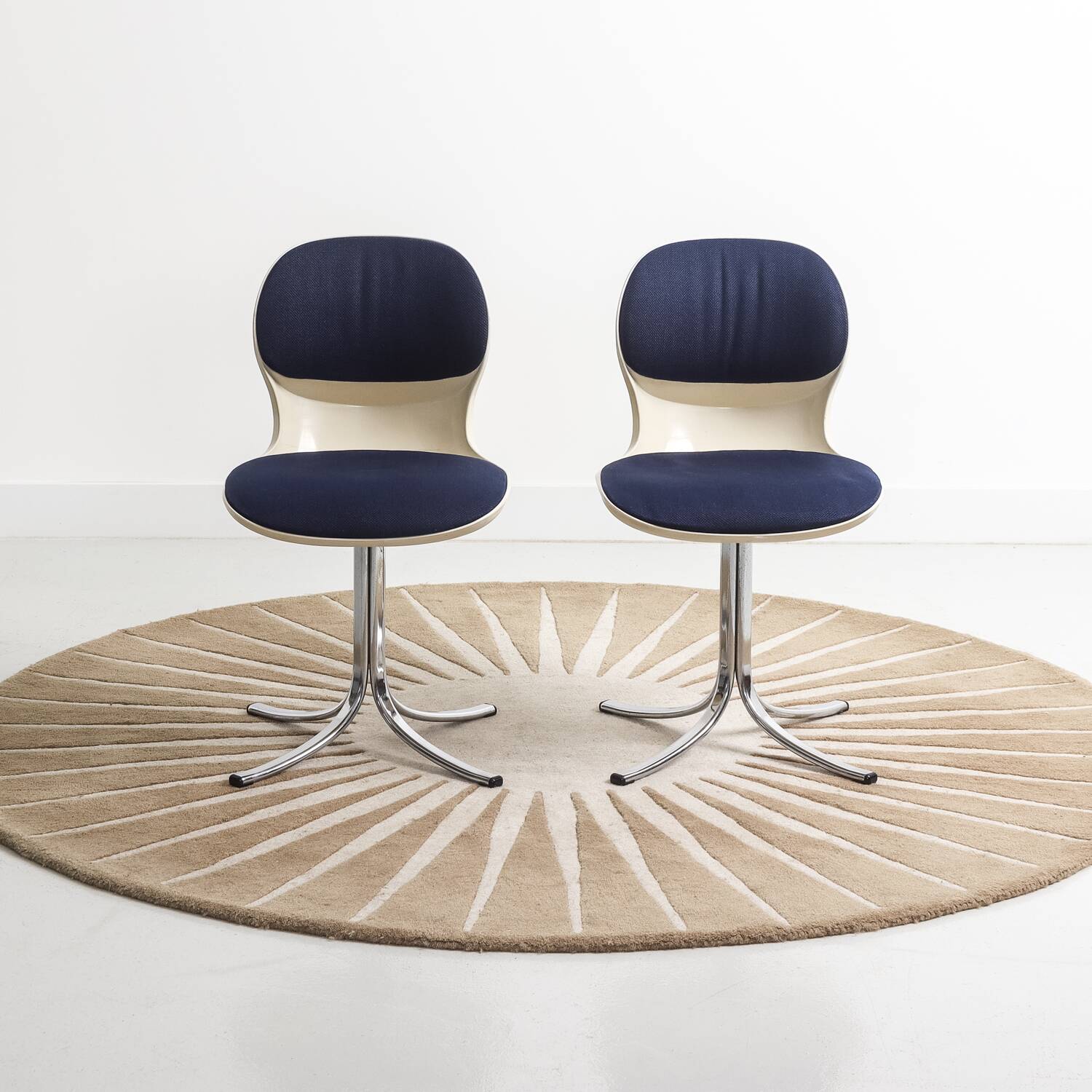 Set of two Martin Stoll dining chairs model 7105 for Giroflex, 1975