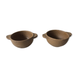 Set of 2 bowls in stoneware vintage