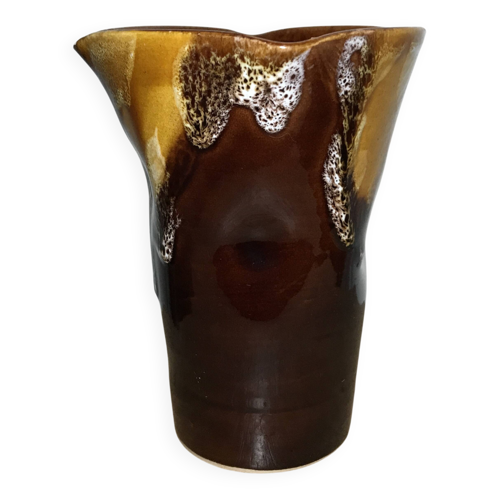 VASE Handkerchief in glazed ceramic handmade VALLAURIS