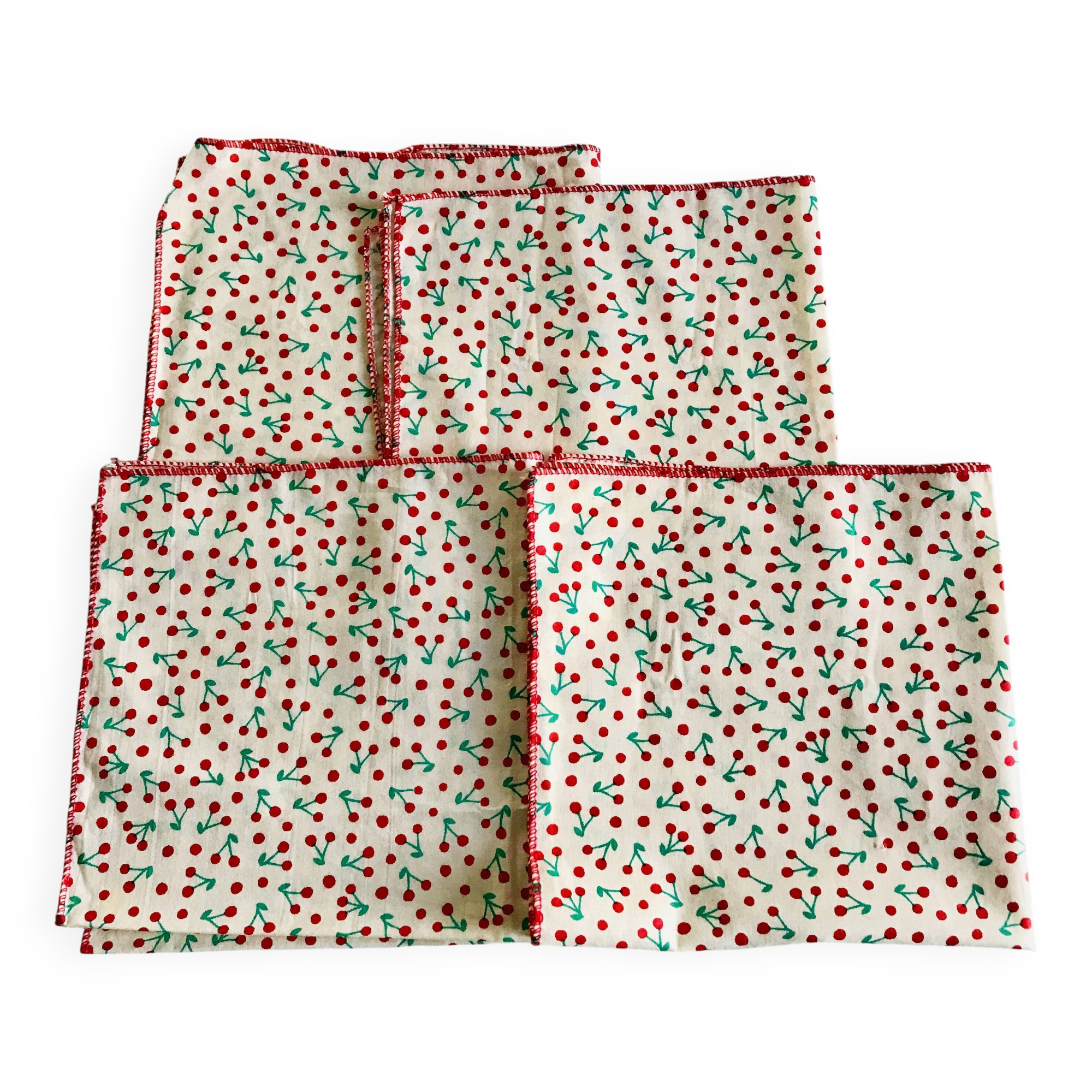 Cherry patterned napkins