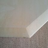 Hexagonal travertine dining table 80s