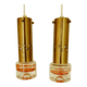 Set of two brass and glass pendant lamps for Örsjö Belysning, Sweden 1960's