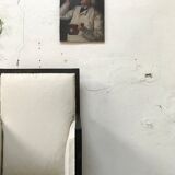 Paire de fauteuils en bois noirci
