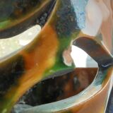 Pair of vallauris brunin style ceramic sconces