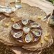 Oyster plate barbotine Vallauris