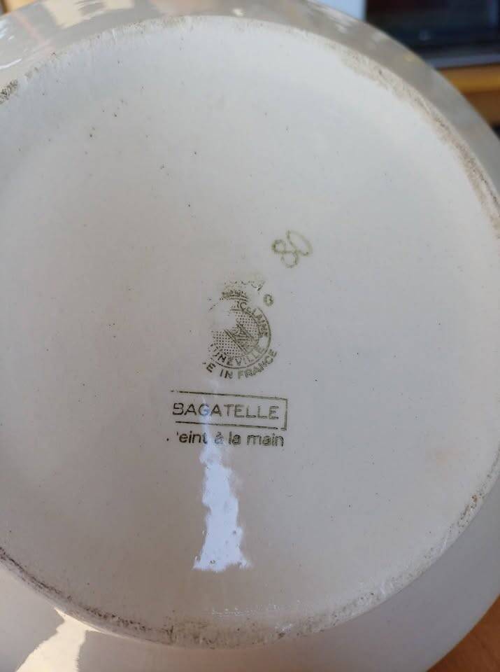 Antique Lunéville porcelain bagatelle