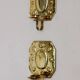 Pair of mid-century brass Swedish sconces