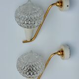 Pair of vintage wall lights 1950