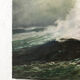 Oil painting raging sea L.Vermont 19th