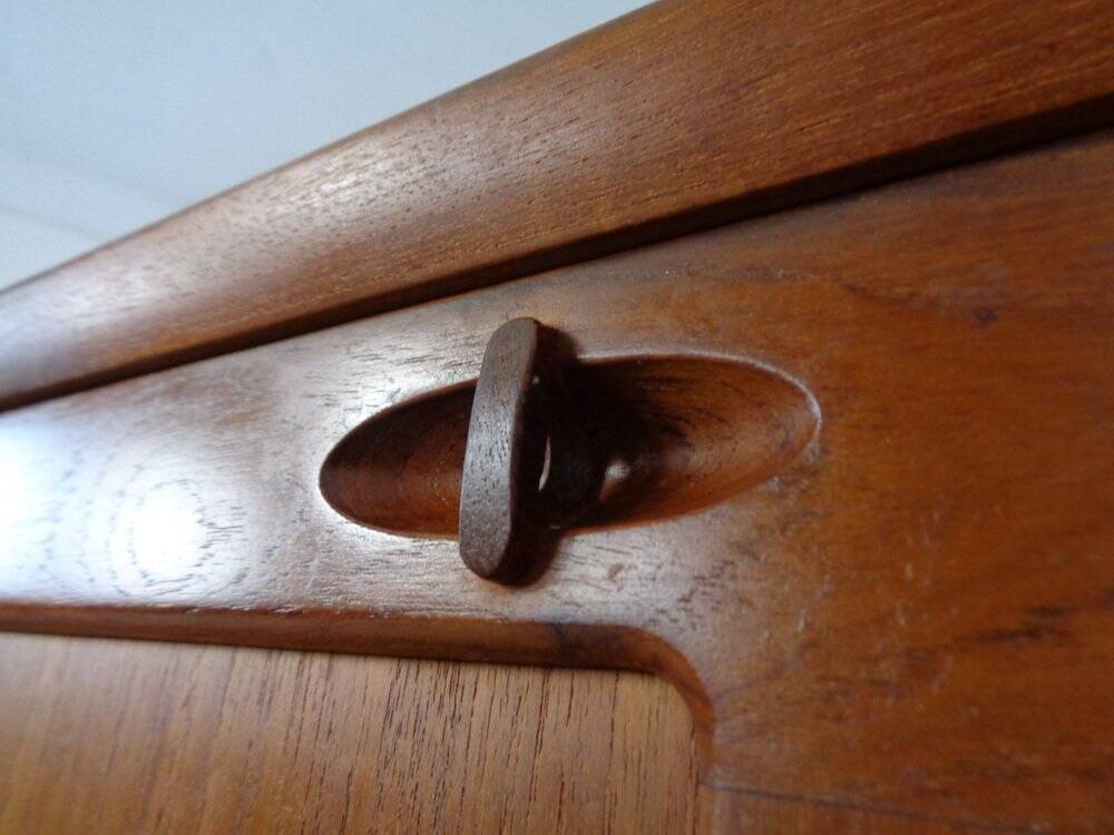 Large teak chest by H. W. Klein for Bramin, 1960s