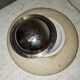 Fratelli Mannelli travertine candle holder ashtray from the 70s