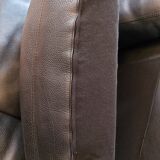 Roche Bobois black leather sofa