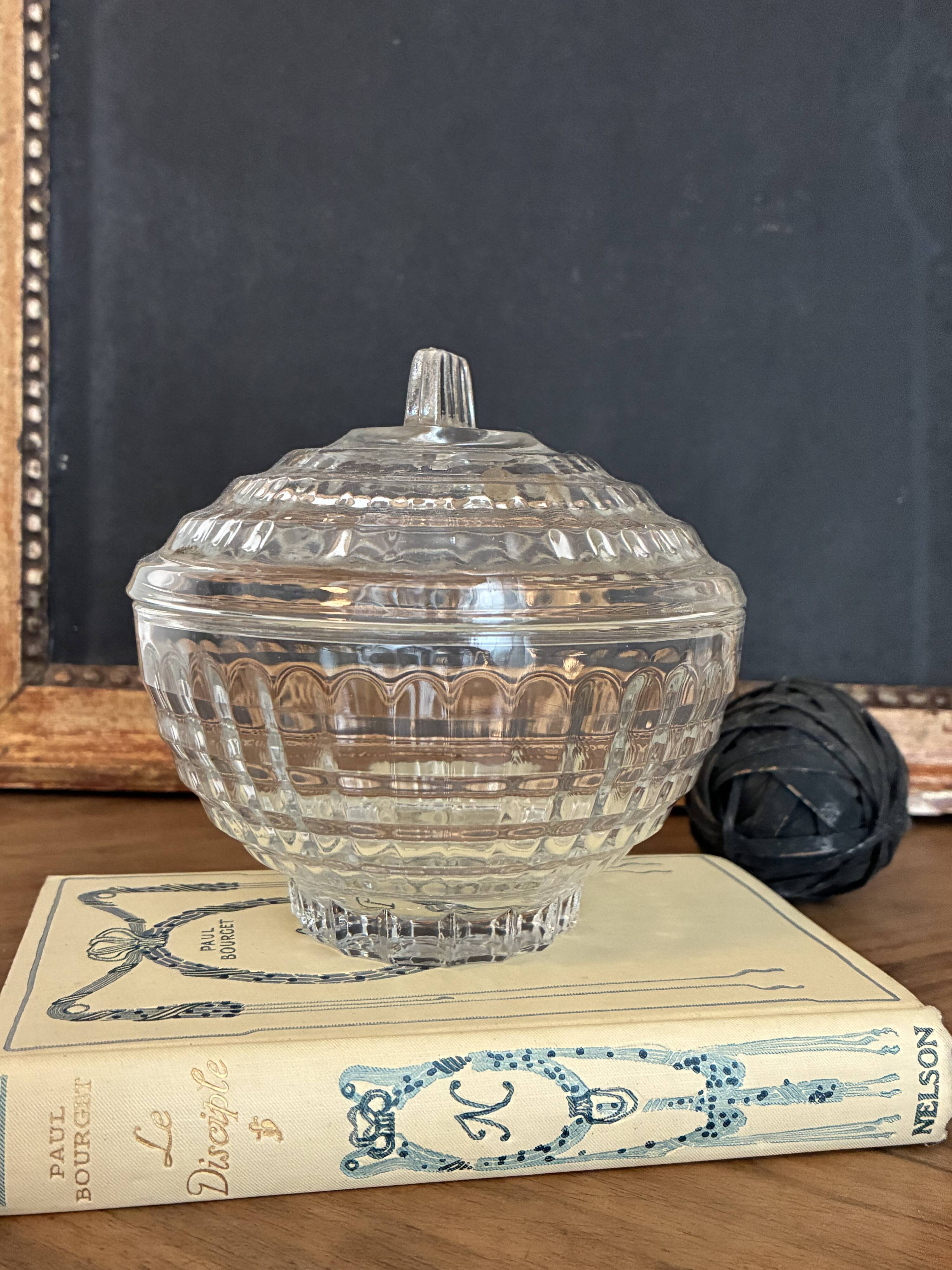 glass sugar bowl