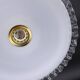 Pendant light in serrated opaline glass