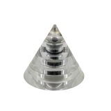 Space age lucite conical smoking set, Italy 1970
