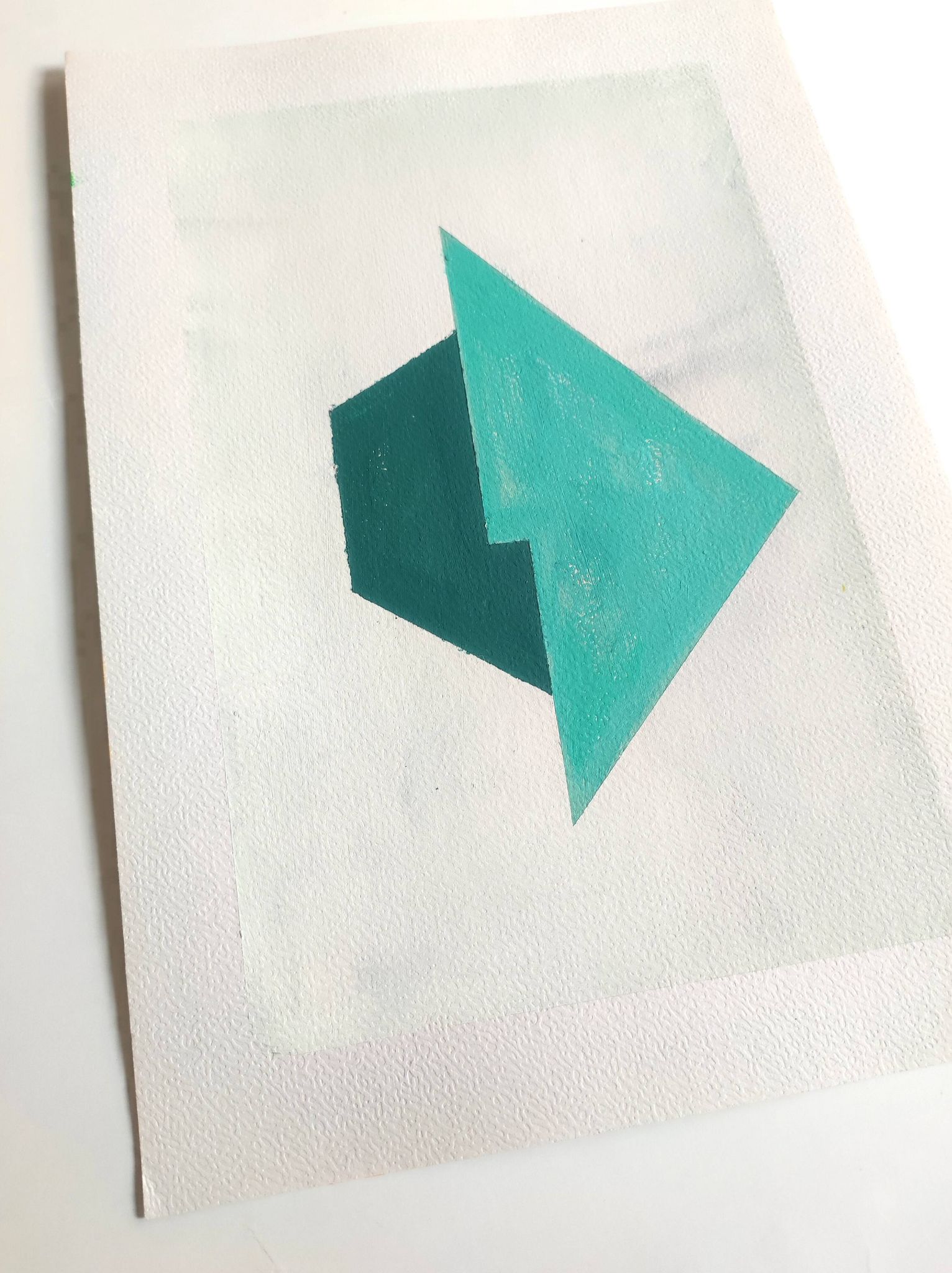 Peinture géométrique minimaliste