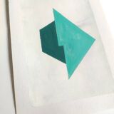 Minimalist geometric painting