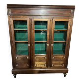 bibliothèque de Style Louis XVI en acajou,3 portes