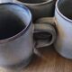 5 mugs bleu/gris