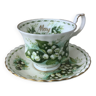 Royale Albert Flower of the month tea cups - Flower of the month May