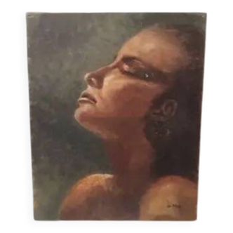 Old portrait painting.