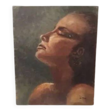 Old portrait painting.